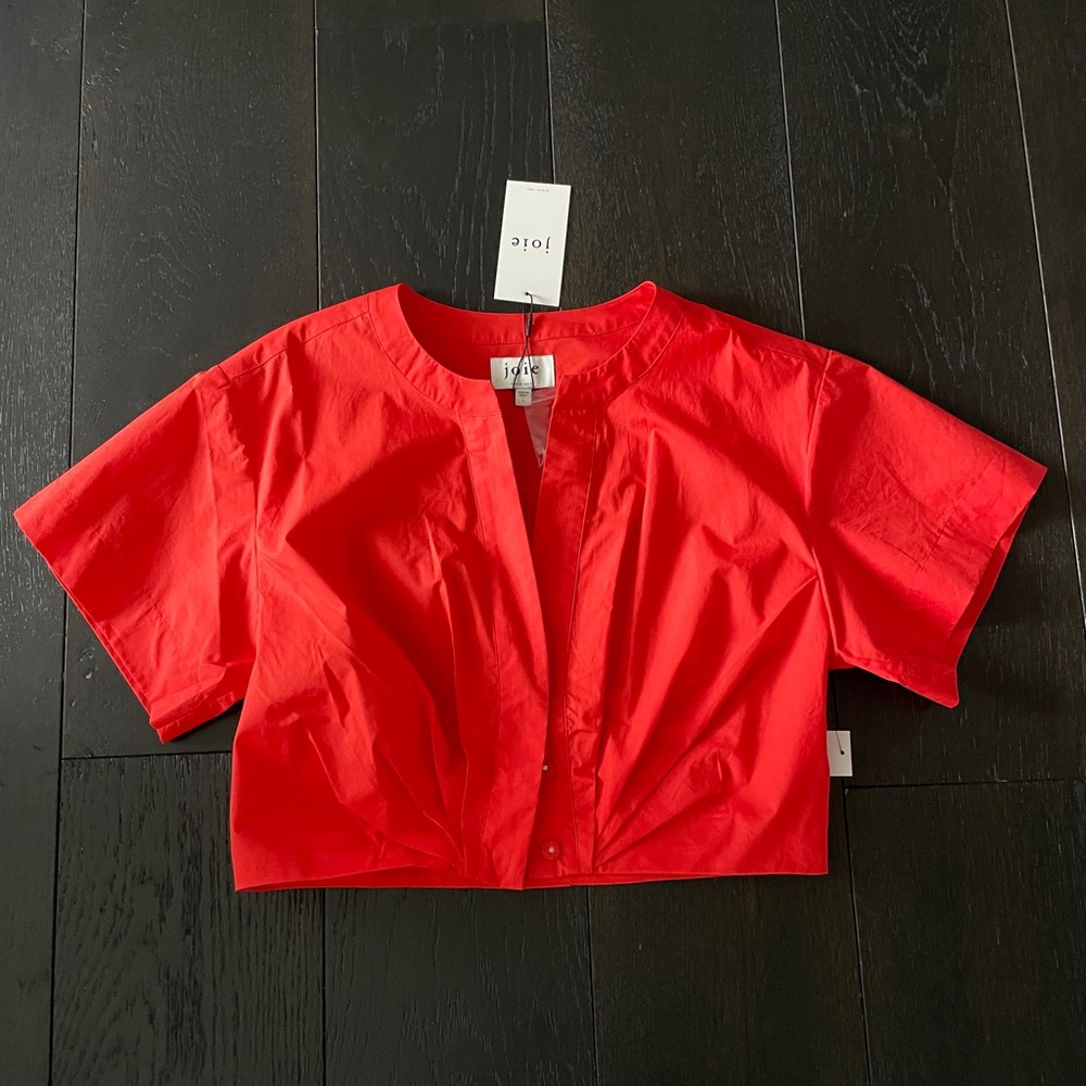 Joie Bright Red Blouse